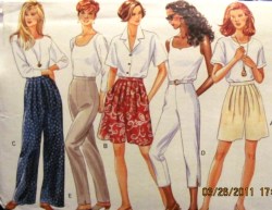 3381 EZ WIDE SHORTS,WIDE-TAPER PANTS LENGTHS PATTERN 6-22 3 SZS