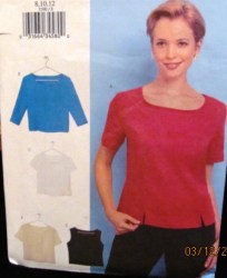 3390 CUTE BASIC EZ BOXY TOP SLEEVES OR NOT PATTERN 8-12,20-24