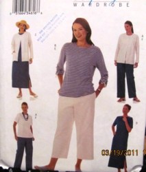 3402 EZ LOOSE JACKET,TOP,LONG DRESS,PANTS PATTERN XS-M,L-XL