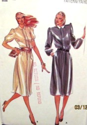 3414 LONGER ELASTIC WAIST SS-LS 70S DRESS PATTERN 12