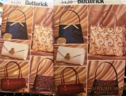 3420 WOW LINED EVENING BAGS SIZED STRAPPY/CLUTCH BAG PATTERN