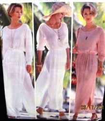 3432 EZ 94 PULLOVR DRESS,TUNIC,WIDE PANTS,LEGGINGS PATTERN 6-12