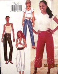 3459 EZ SEMI FIT CONTOUR STRT PANTS LENGTHS PATTERN 12-16,18-22
