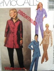 3459 MCCALLS SHIRT 2 LENGTHS, PANTS PATTERN 18W-24W, 26W-32W