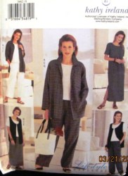3462 A-JACKET,TOPS,SS DRESS,BOTTOMS PATTERN 8-24 3 SIZES
