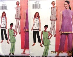 3472 SO EZ SLVLSS TOP, TUNIC, PANTS LENGTHS PATTERN 8-24
