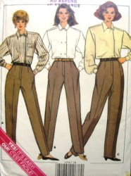 3474 PROPORTIONED HEIGHT TAPER-ST LEG PANTS PATTERN 18-22,12-16