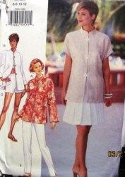 3500 SS-LS MANDARIN TOP,SKIRT,SHORTS,PANTS PATTERN 6-12