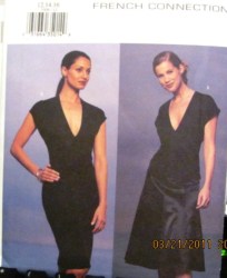 3509 BUTTERICK EZ FRENCH KNIT V-TOPS,DRESS,A-SKIRT PATTERN 6-10; 18-22 CHOICE
