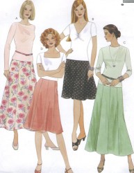 3518 SIDE ZIP 6-8 GORE SKIRT 2 LENGTHS PATTERN 4-10