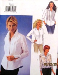 3525 SWEET SEMI-FIT 3/4-LONG SLV TUCK SHIRT PATTERN 6-10,12-16