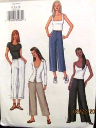 3527  EZ LOOSE PANTS LENGTHS,CUFFS OR NOT PATTERN 6-10,12-22