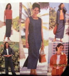 3530 EZ UNLINED JACKET,TOP,TIE DRESS,BOTTOMS PATTERN 20-24,8-12