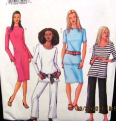 3537 EZ STRETCH KNIT TOP,DRESS, SKIRT,PANTS PATTERN 14-18,20-24