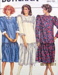 3544 LONG MAT DROP WST SAILOR COLLAR OR NOT DRESS PATTERN 8-12