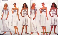 3612 LONG TUCK NIGHTGOWN,TOP LENGTHS,CROP PANTS PATTERN 6-10