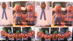 3618 HALLOWEEN PUMPKIN/  GHOST GREETERS, GARLAND PATTERN