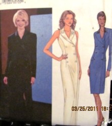 3636 SEMI FIT LINED 2 BREASTED DRESS SLVS OR NOT PATTERN 6-22