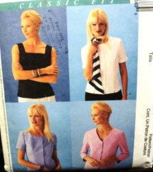 3668 PALMER FIT BUTTON TOPS SLVS OR NOT PATTERN 6-12-14-18-22