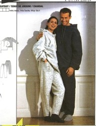 3676 UNISEX JOGGING, SWEATSUIT TOPS,BOTTOMS PATTERN 12-22,34-44