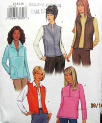 3678 ZIPPY EZ HIP VEST, LS TOP PATTERN 12-16
