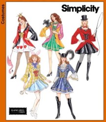 3685  Simplicity PEPLUM JACKET, VEST, STRAPPY DRESS COSTUME PATTERN 6-20 2 sizes uncut