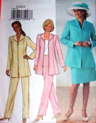 3705 SMART LINED LONG JACKET,TOPS,BOTTOMS PATTERN 3 SZS 8-24