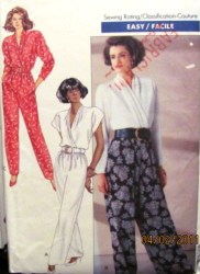 3705 1989 BIAS SS-LS MOCK WRAP JUMPSUIT PATTERN 18