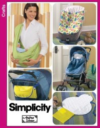 3712 BABY SLING,STROLLER CARSEAT BUNTING, TRAVEL PAD,BAG PATTERN