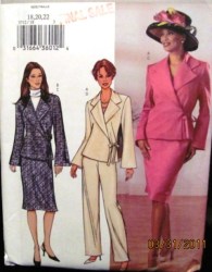 3712 TIE BELL SLV JACKET,BIAS A-SKIRT,PANTS PATTERN 6-22 3 SZS