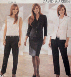 3720 LINED JACKET,LACE TOP,A-SKIRT,PANTS PATTERN 6-22 3 SIZES