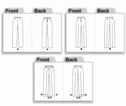 3740 CLASSIC FIT PERFECT PANTS CUFF OR NOT PATTERN 8-24 4 SZS