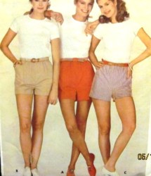 3748 1 YARD ELASTIC WAIST JAMAICA SHORTS PATTERN 14