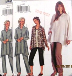 3759 EZ BOXY LS SWING SHIRT LENGTHS,TAPER PANTS PATTERN 6-10