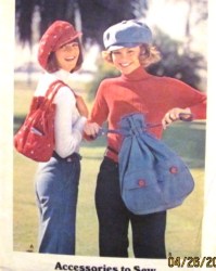 3779 70S SECTION VISOR CAP,DRAWSTRING BAG 2 SIZE PATTERN