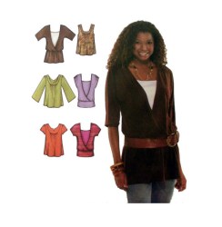 3790 6 EZ STRETCH KNIT TOPS SLEEVES OR NOT PATTERN 14-22