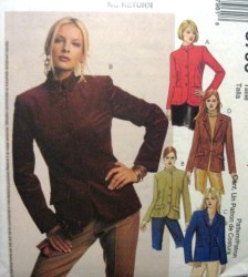 3796 MCCALLS LINED BUTTON COLLAR PRINCESS JACKET PATTERN 4-10,12-18 CHOICE UNCUT