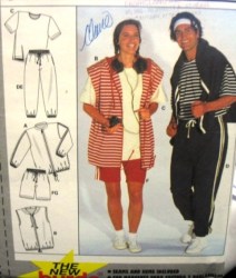3797 UNI WORKOUT Ts, BOTTOMS, ZIP JKT, VEST PATTERN 12-26/ 34-48