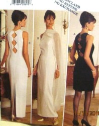 3803 TAPER DIAMOND BACK DRESS LENGTHS,STOLE PATTERN 6-12