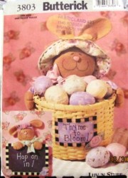 3803 BUNNY BASKETS, EGGS, CHALKBOARD PATTERN
