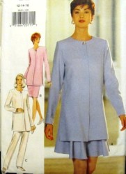 3810 SO EZ LS TUNIC, SHORTER SKIRT,PANTS PATTERN 12-16