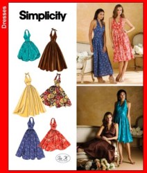 3823 MM HALTER SWING DRESS LENGTHS BUBBLE OR NOT PATTERN 6-22