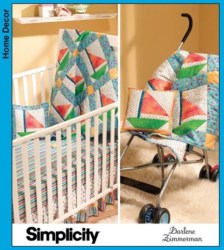 3844 NURSERY SAILBOAT CRIB/STROLLER QUILTS,LINENS,PILLOW PATTERN