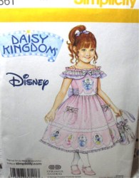 3861 DK GIRLS RUFFLE TIED DRESS, PURSE PATTERN 5-8