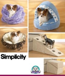3906 DOG PET 4 SIZES FLEECE BEDS,FOAM RAMP PATTERN