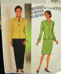 3917 LINED LONG JACKET,SKIRT,FLOOR PANTS PATTERN 12-16,18-20