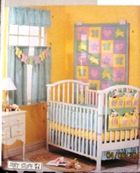3930 FLANNEL FLEECE NURSERY LINENS,CAFE CURTAINS,ORGNZER PATTERN
