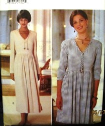 3934  BUTTERICK PULLOVER EMPIRE DIRNDL LS DRESS LENGTHS EZ PATTERN 12-16 UNCUT