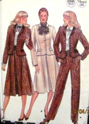 3980 LINED FIT LAPEL JACKET,LONG FLARE SKIRT,PANTS PATTERN 10