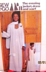 3993 EZ SIMPLICITY LONG SLEEVELESS DRESS, JACKET,  SCARF KNIT PATTERN 14,12 10 CHOICE